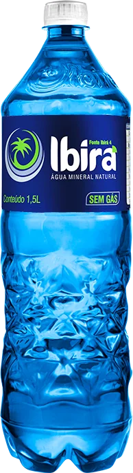 Água mineral Ibirá sem gás, garrafa de 1,5 litro