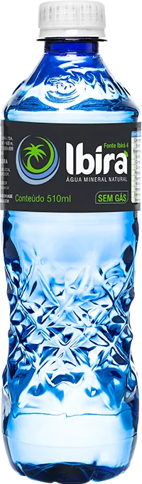 Água mineral Ibirá sem gás, garrafa de 510 mL